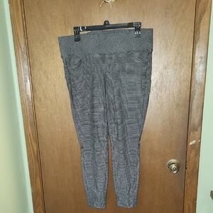 Torrid Black and White Plaid Cropped Pants